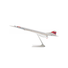 Load image into Gallery viewer, Side view of British Airways Concorde G-BOAC model in Chatham Dockyard livery