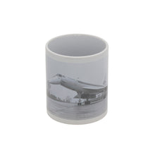 Load image into Gallery viewer, Concorde white mug with aeroplane