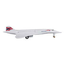 Load image into Gallery viewer, White British Airways aeroplane on white background.