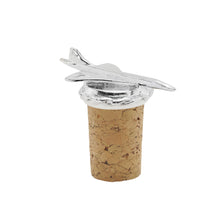Load image into Gallery viewer, SILVER PLATED CONCORDE BOTTLE STOP