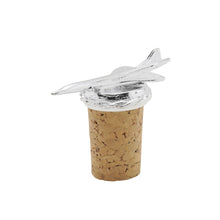 Load image into Gallery viewer, SILVER PLATED CONCORDE BOTTLE STOP