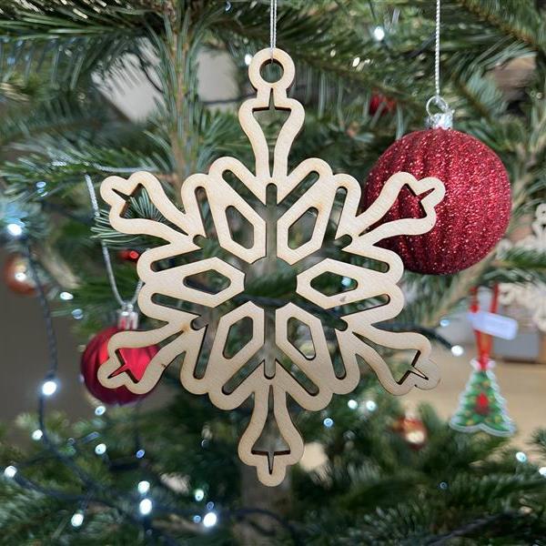 WOODEN CONCORDE CHRISTMAS DECORATION