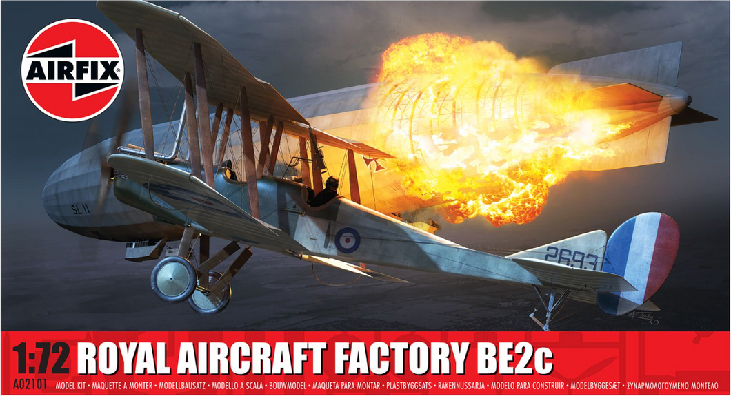 AIRFIX ROYAL AIRCRAFT FACTORY BE2c 1:72