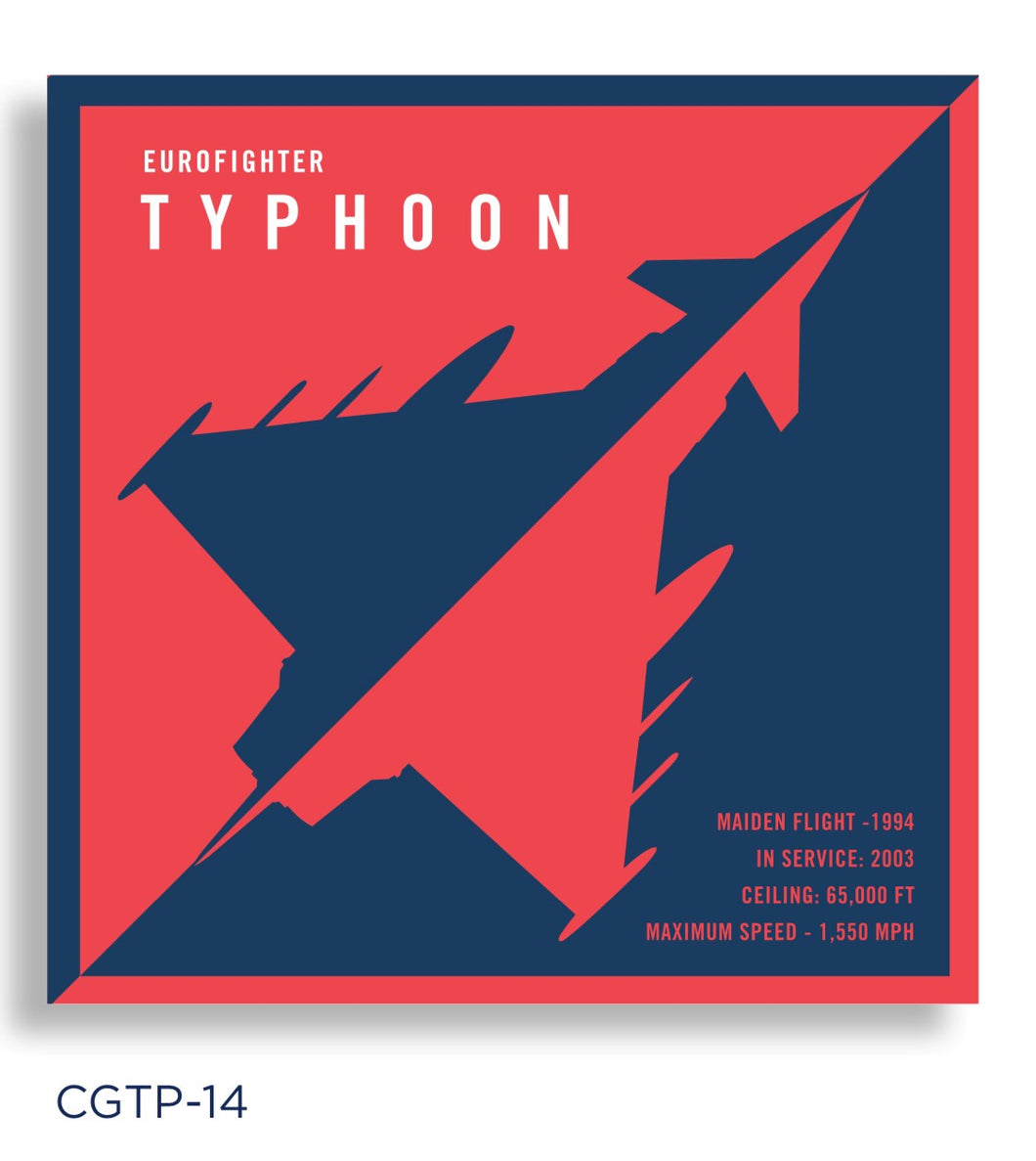 EUROFIGHTER TYPHOON CARD RED