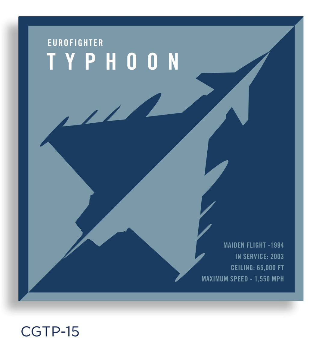 EUROFIGHTER TYPHOON CARD GREY