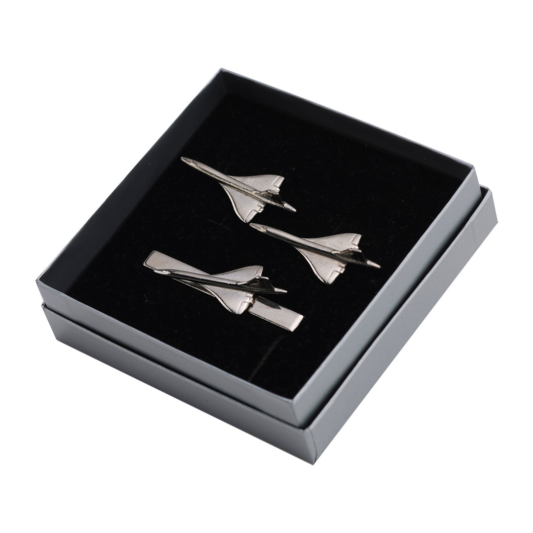 TIE BAR & CUFFLINKS NICKEL