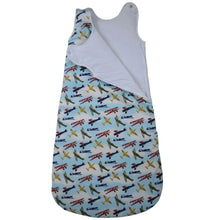 Load image into Gallery viewer, VINTAGE AEROPLANE CHILDRENS SLEEPING BAG
